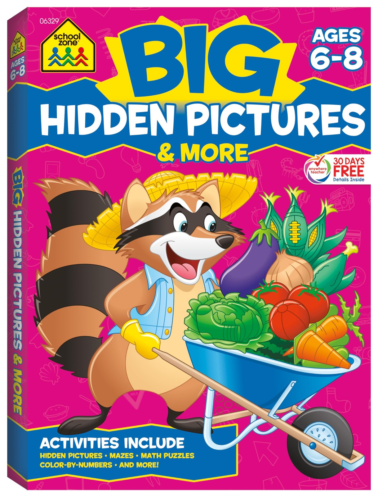 School Zone Big Hidden Pictures & More Workbook: 320 Pages, 1st Grade, 2nd G…