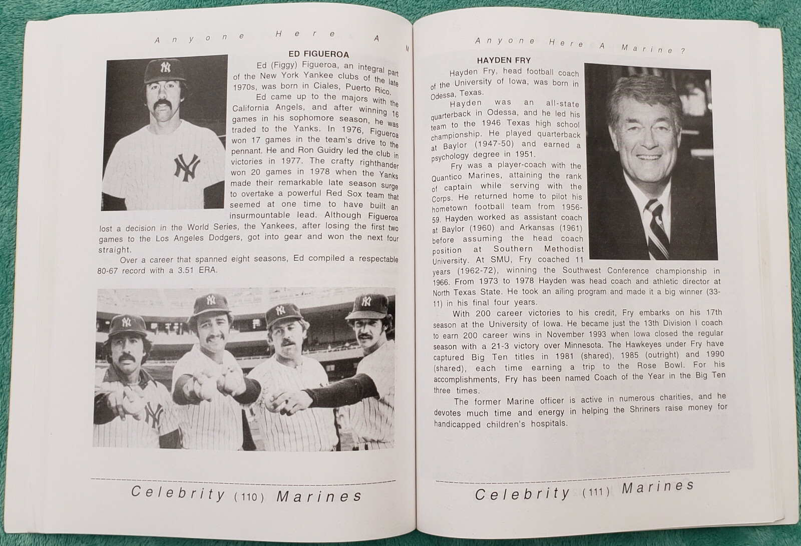 Anyone Here A Marine? Vol. II Celebrity Marines Rare Trade Paperback 184 Pages