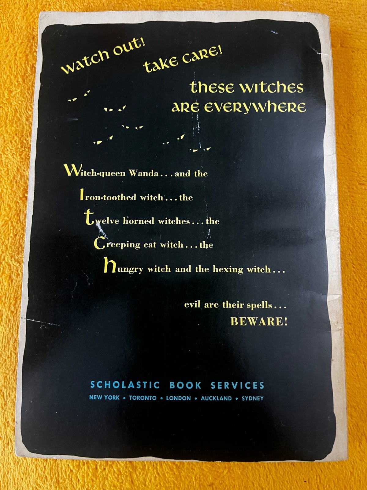 Nine Witch Tales Edited Abby Kedabra 1st printing 1968 Scholastic Vintage Horror