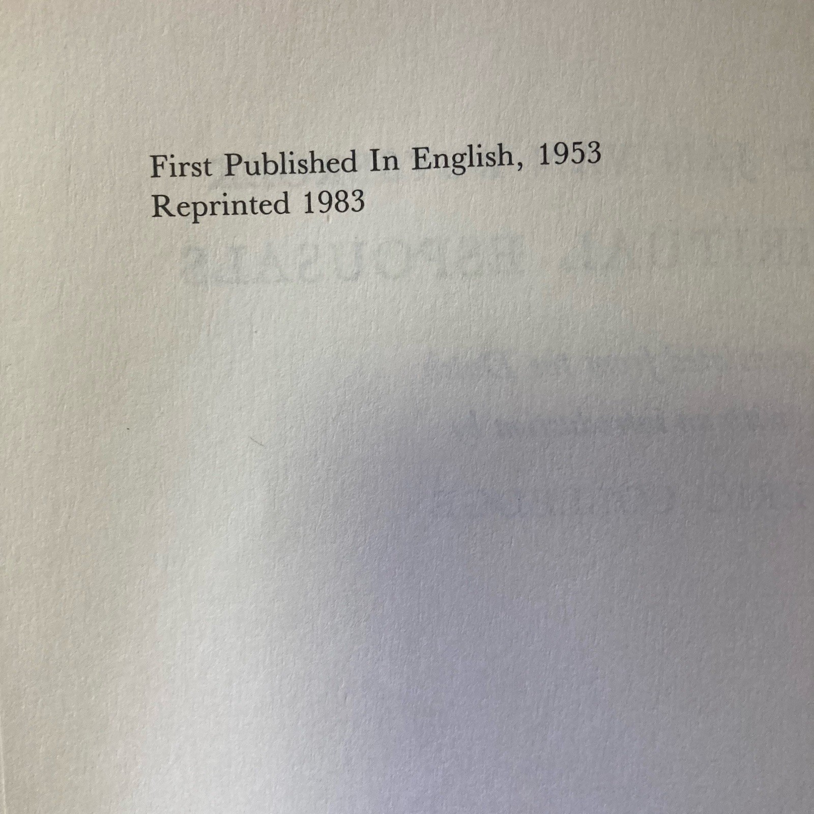 Eric Colledge Jan Van Ruysbroek The Spiritual Espousals (Paperback) Rare