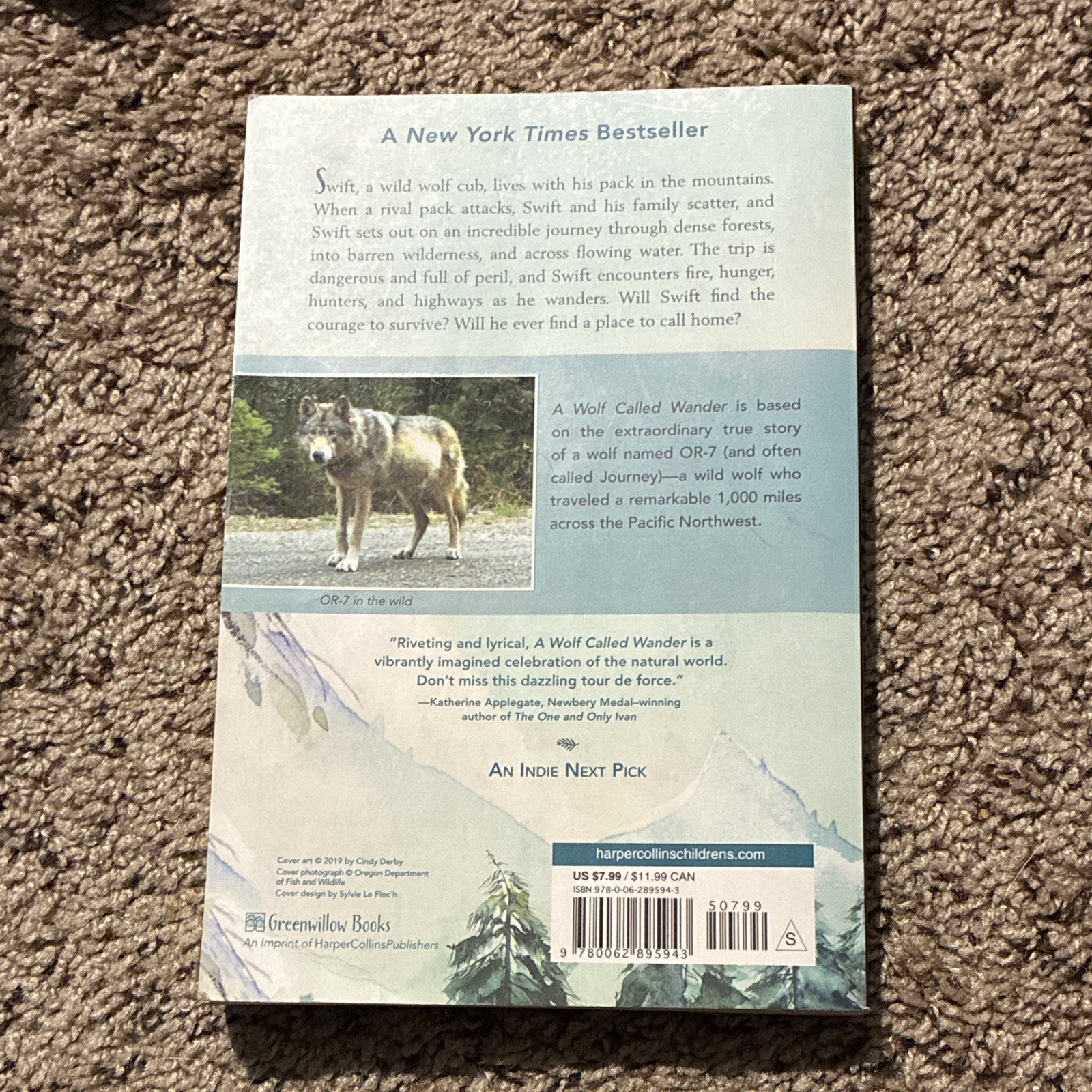 A Wolf Called Wander by Rosanne Parry Paperback Juvenile Fiction 244 pages ￼