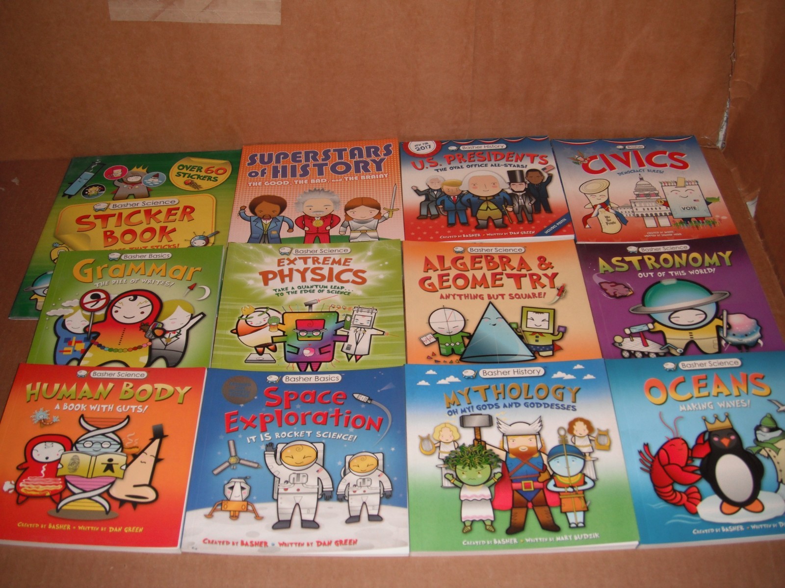 Lot of 24 Basher Science,History & Basics: by Simon Basher Paperback