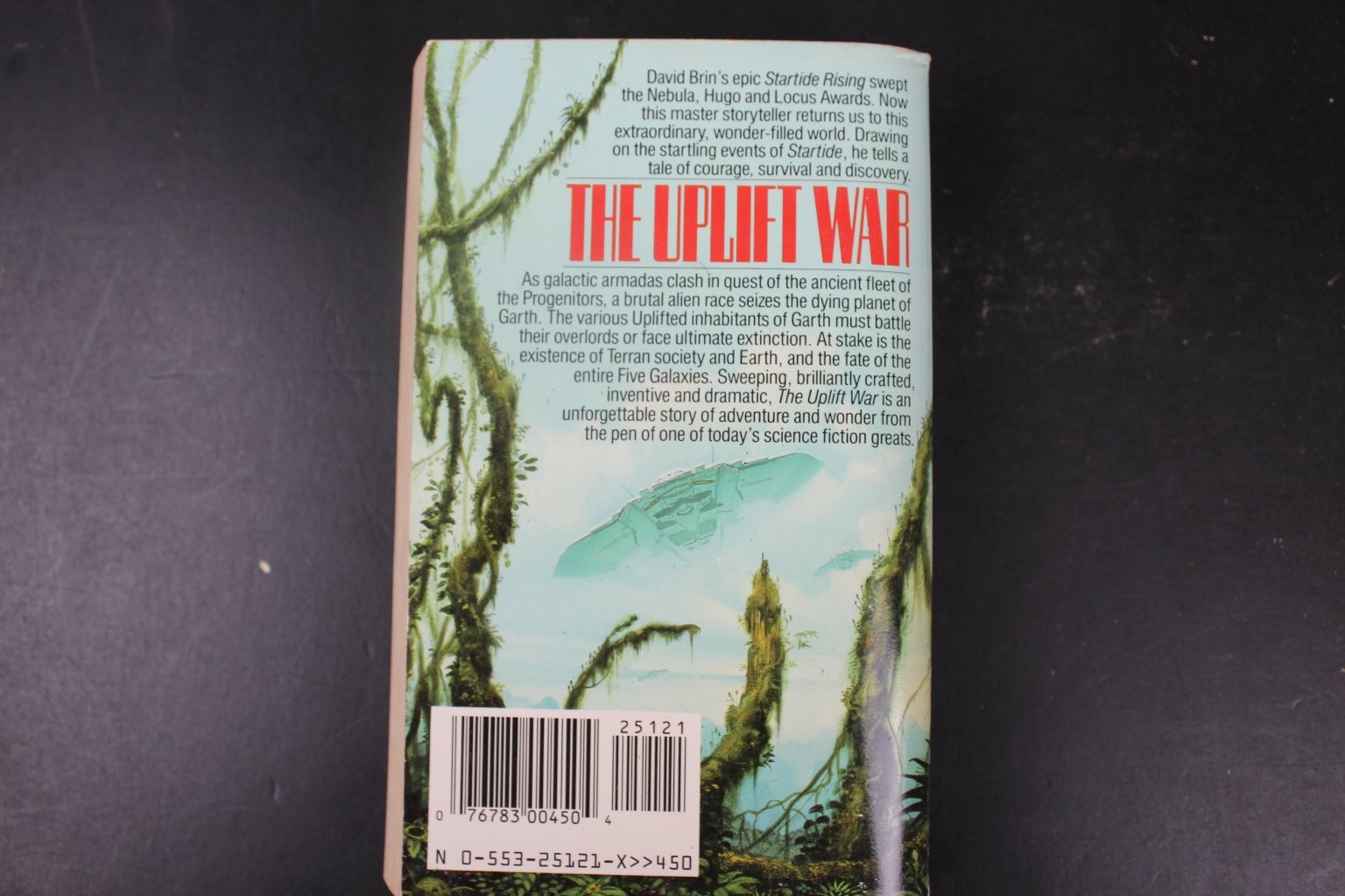 The Uplift War David Brin 1987 First Printing Science Fiction Bantam Spectra PB