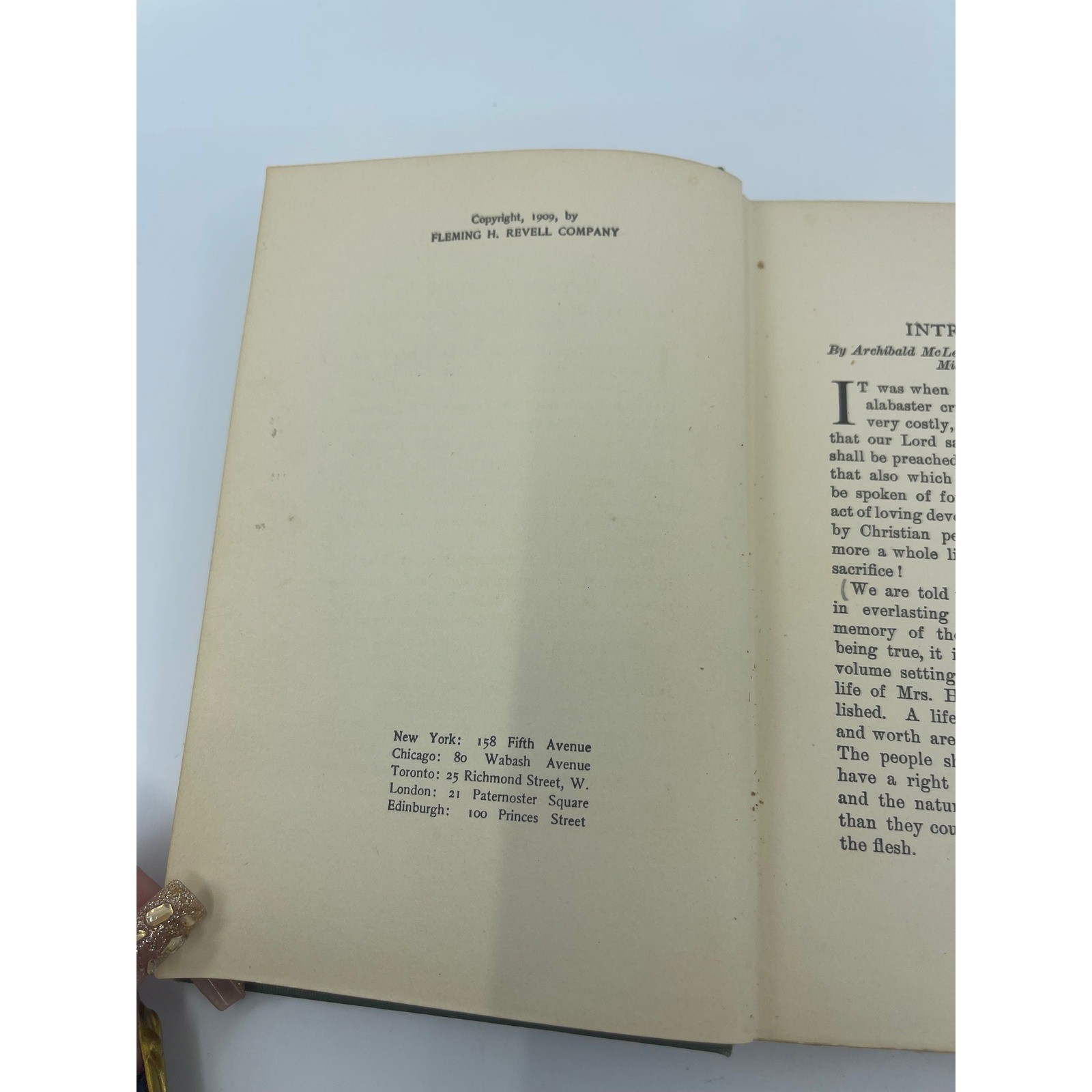 Antique Religious Christian Woman’s Board of Missions Book 1909 Helen Moses