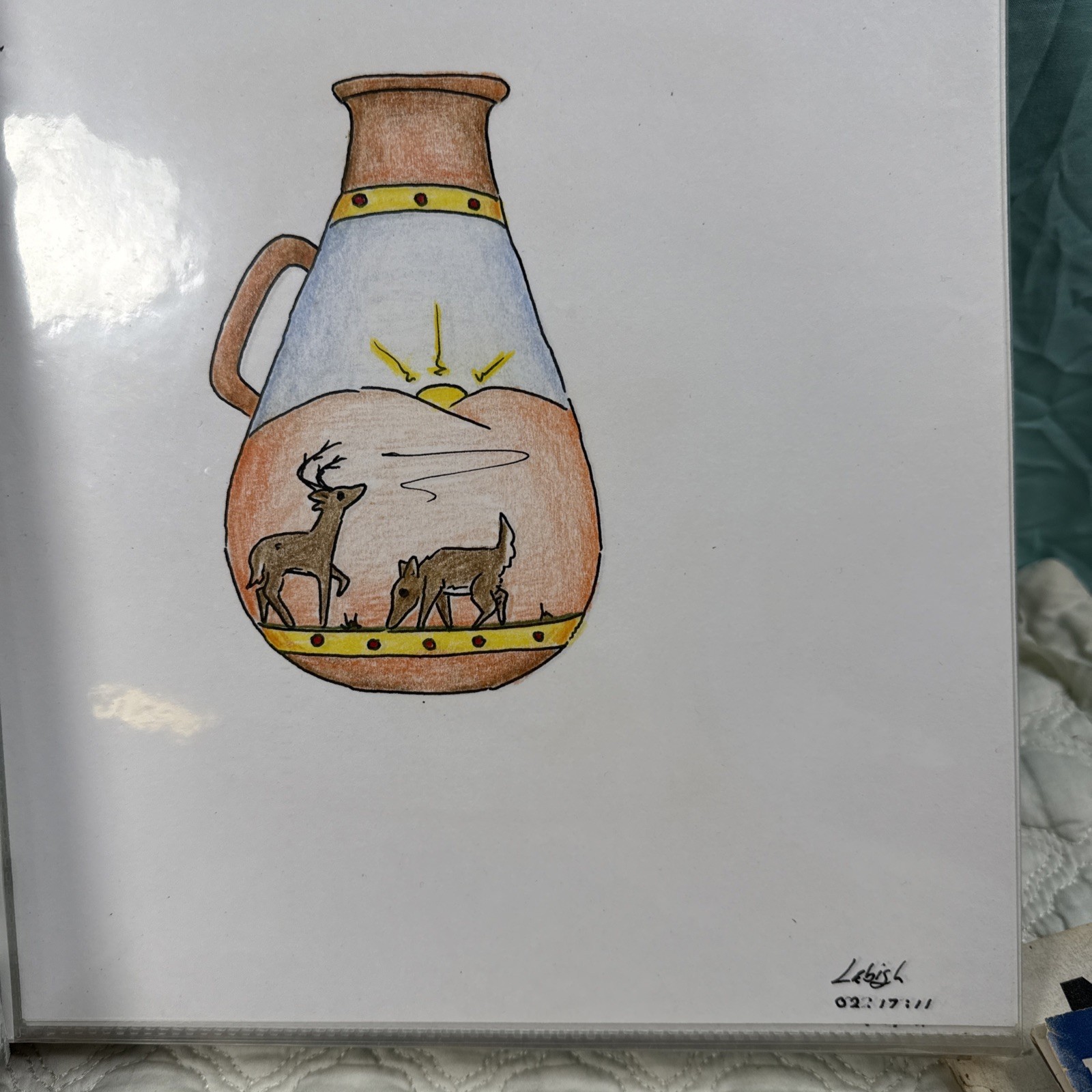 Sketchbook Full With Drawings Angels Animals Dragons Mixed By Artist Signed