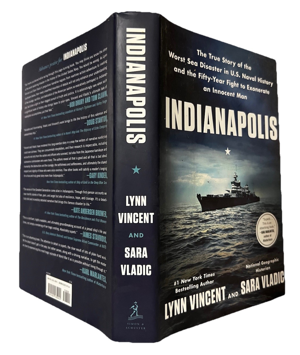 1st Eds-USS INDIANAPOLIS-Signed ONLY 317 SURVIVED & TRUE STORY by Vincent HCDJs