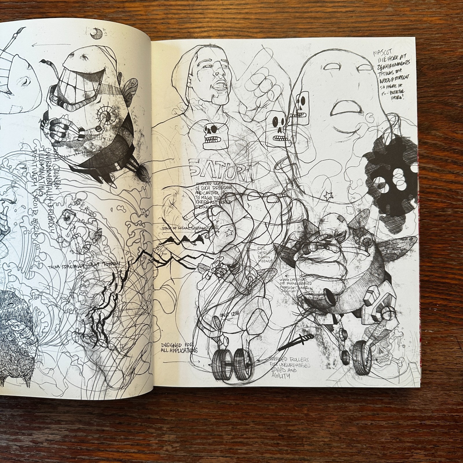 Zach Johnsen Sketchbook 2015 LTD to 1000 1st Ed Drawing Art Hardcover VG