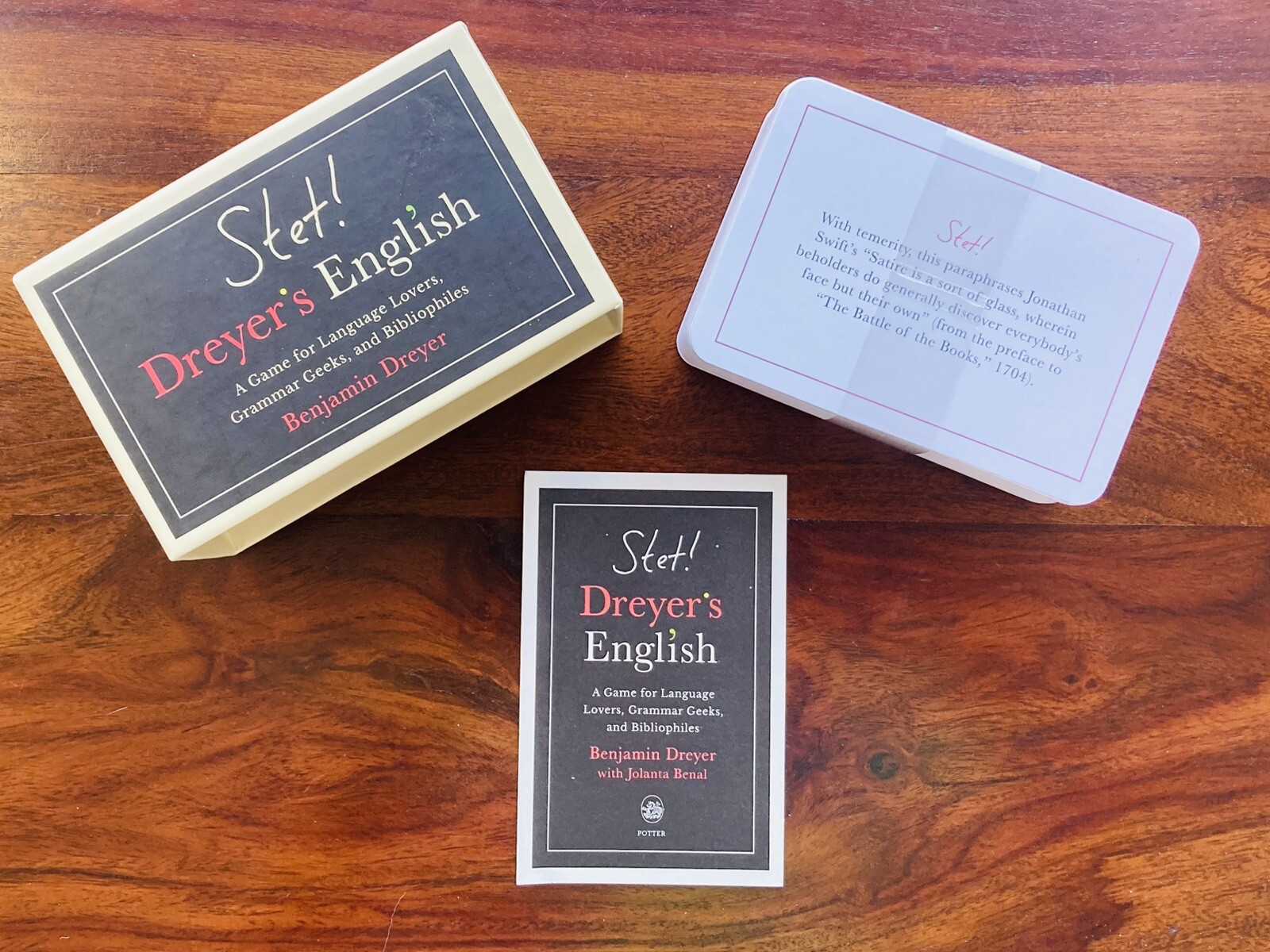 STET! Dreyer’s English Game: Language Lovers, Grammar Geeks & Bibliophiles