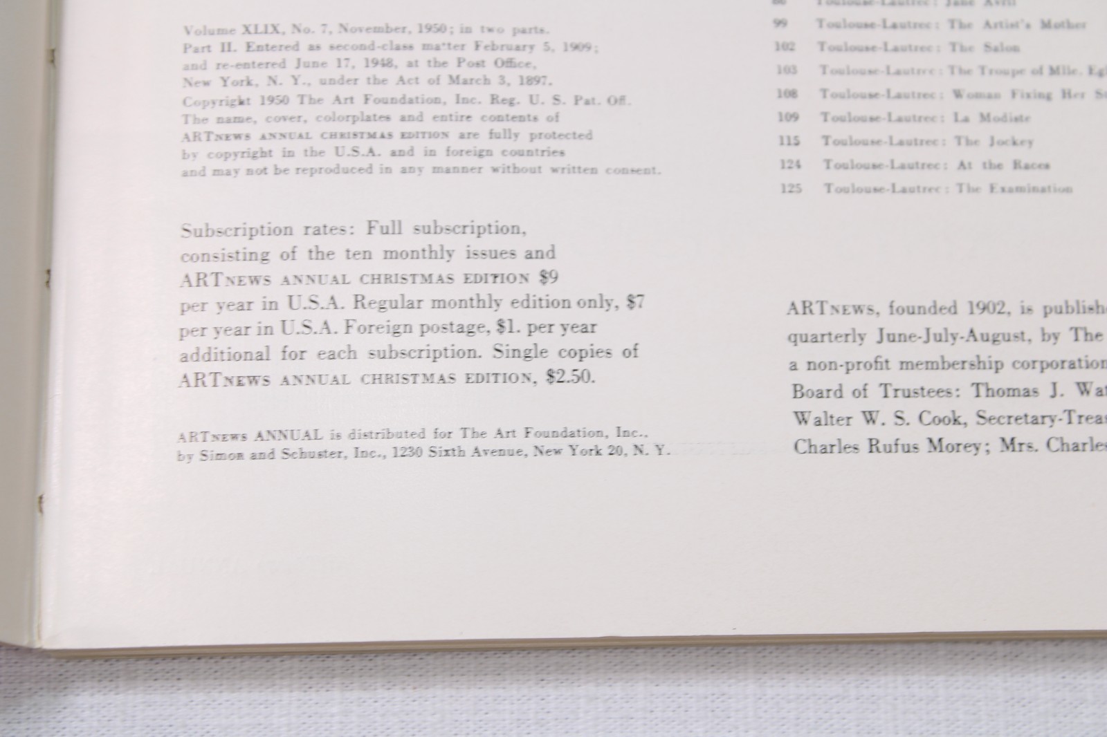 Art News Annual 1951 Oversized 200+ Pages Softcover Paperback