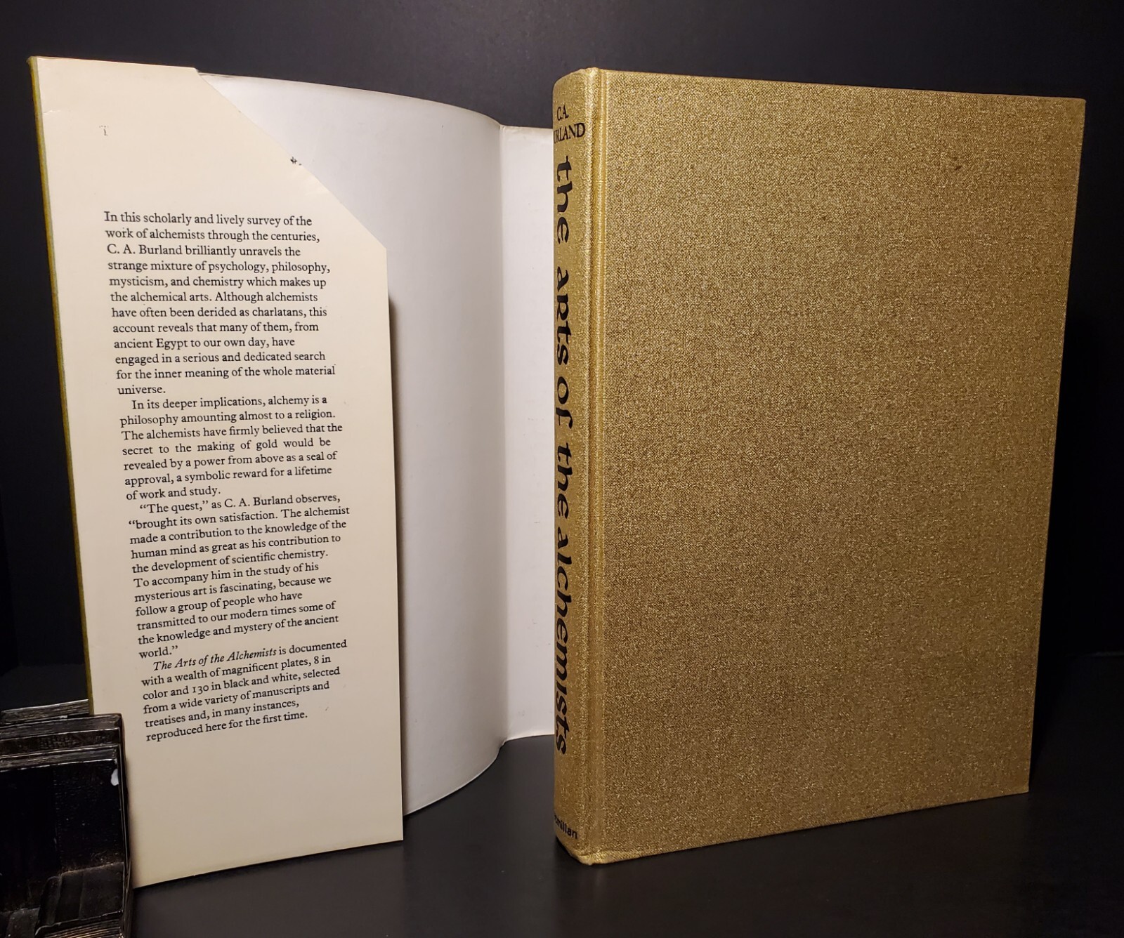 The Arts of the Alchemist 1st Edition 1967 by CA Burland HCDJ Occult Magic
