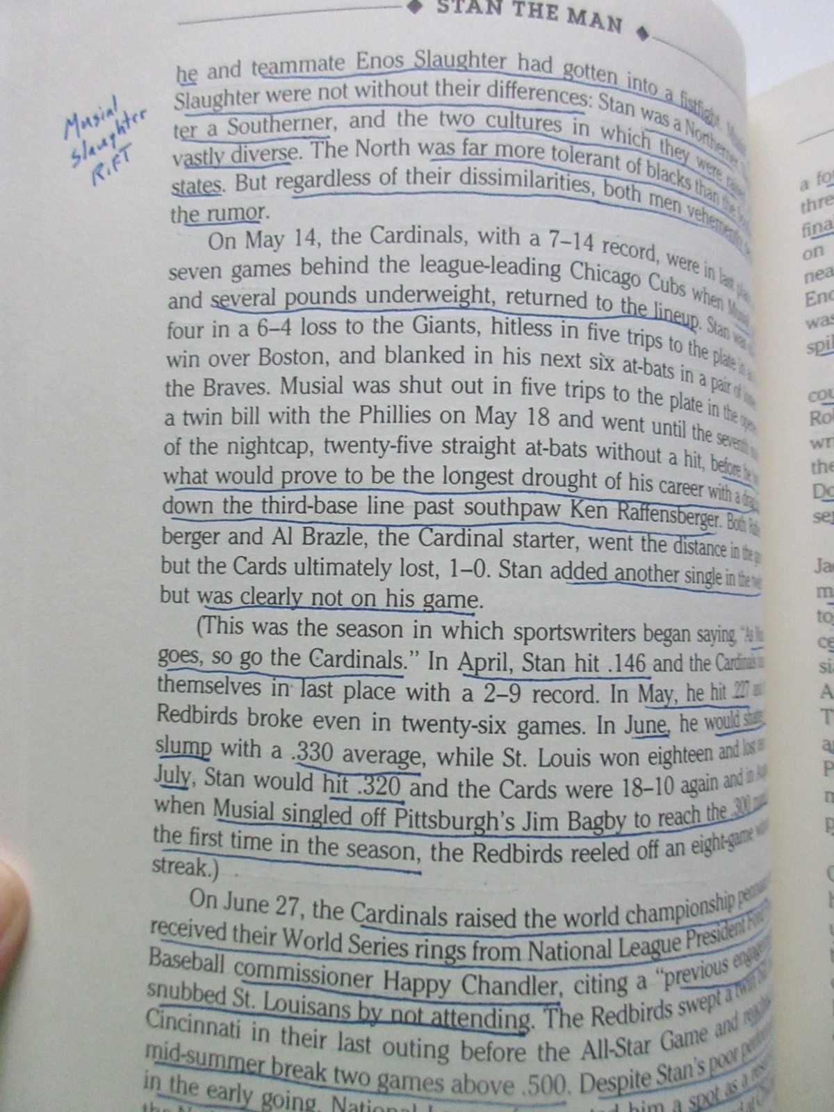 Stan the Man Musial: Born to Be a – Hardcover, by Lansche Jerry