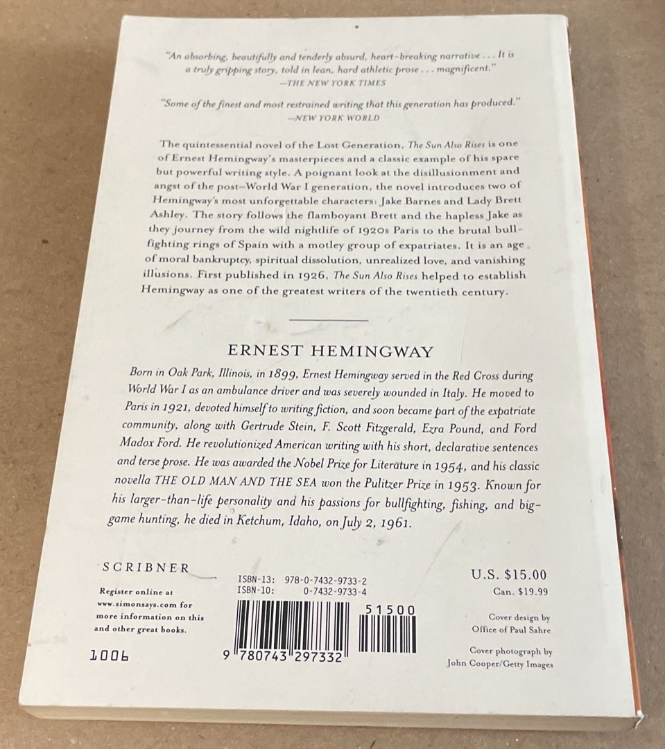Sun Also Rises : The Authorized Edition by Ernest Hemingway (2006)
