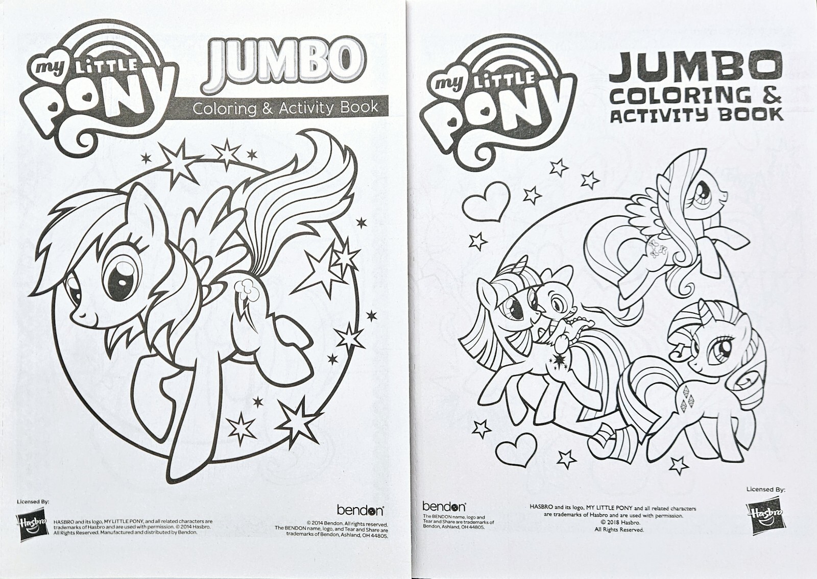 My Little Pony Jumbo Coloring & Activity Books Gift Set Of 6 – Over 450 pages!