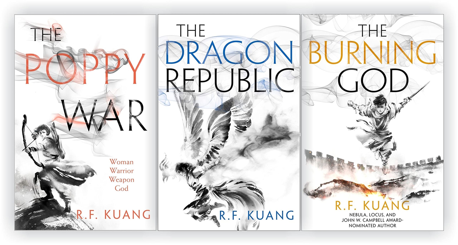 The Poppy War Trilogy Set [Poppy War, Dragon Republic, Burning God] NEW Paperbck