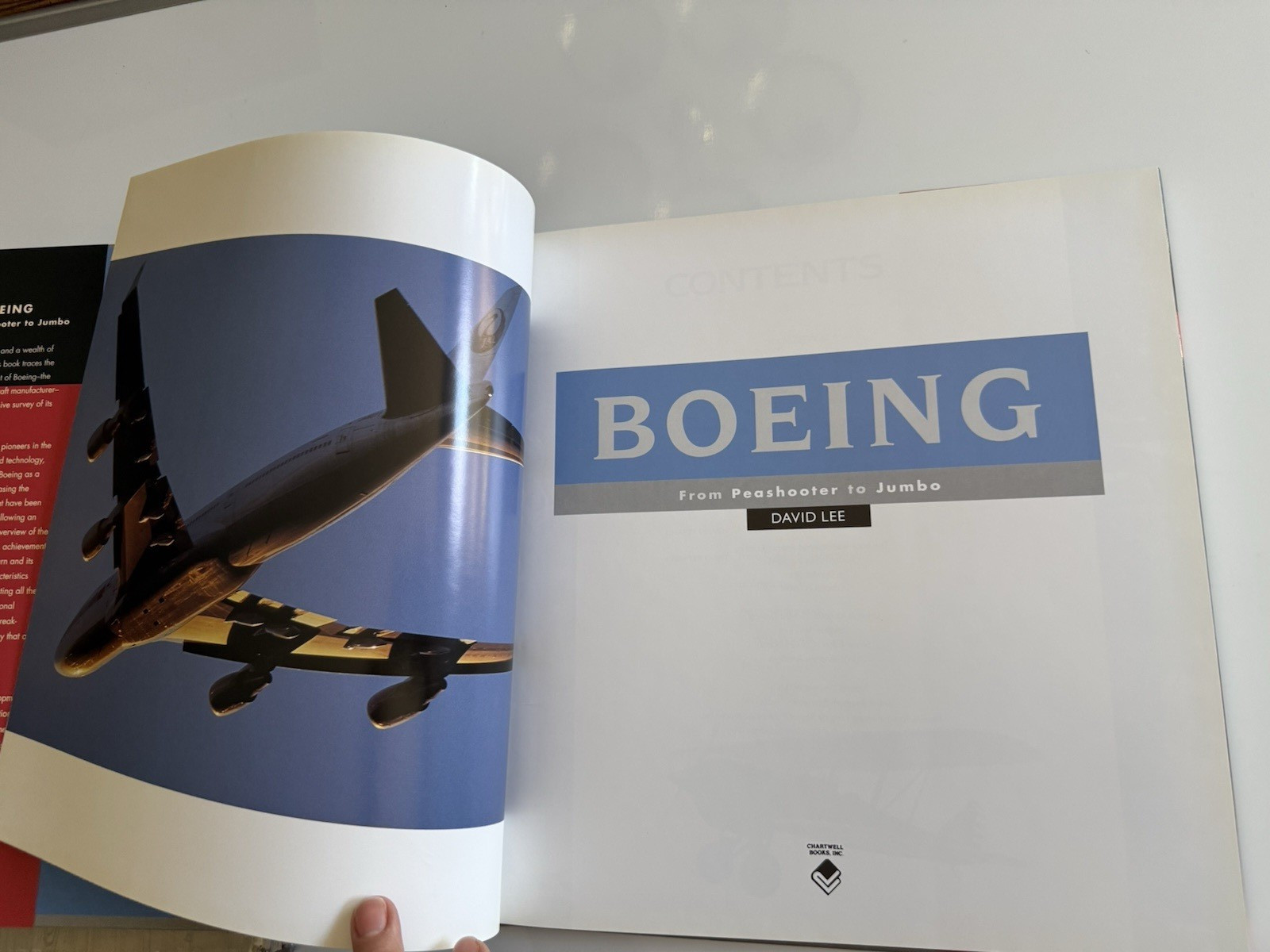 Boeing from Peashooter to Jumbo by David Lee~128 pages~Illustrated~Large book~HC
