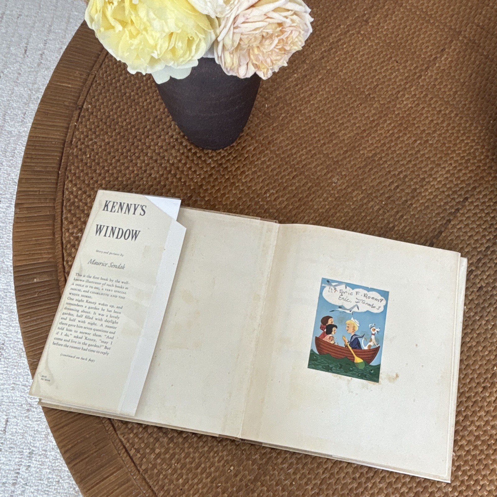 Maurice Sendak Kenny’s Window Hard Cover w/ Dust Jacket 1956 1st Edition