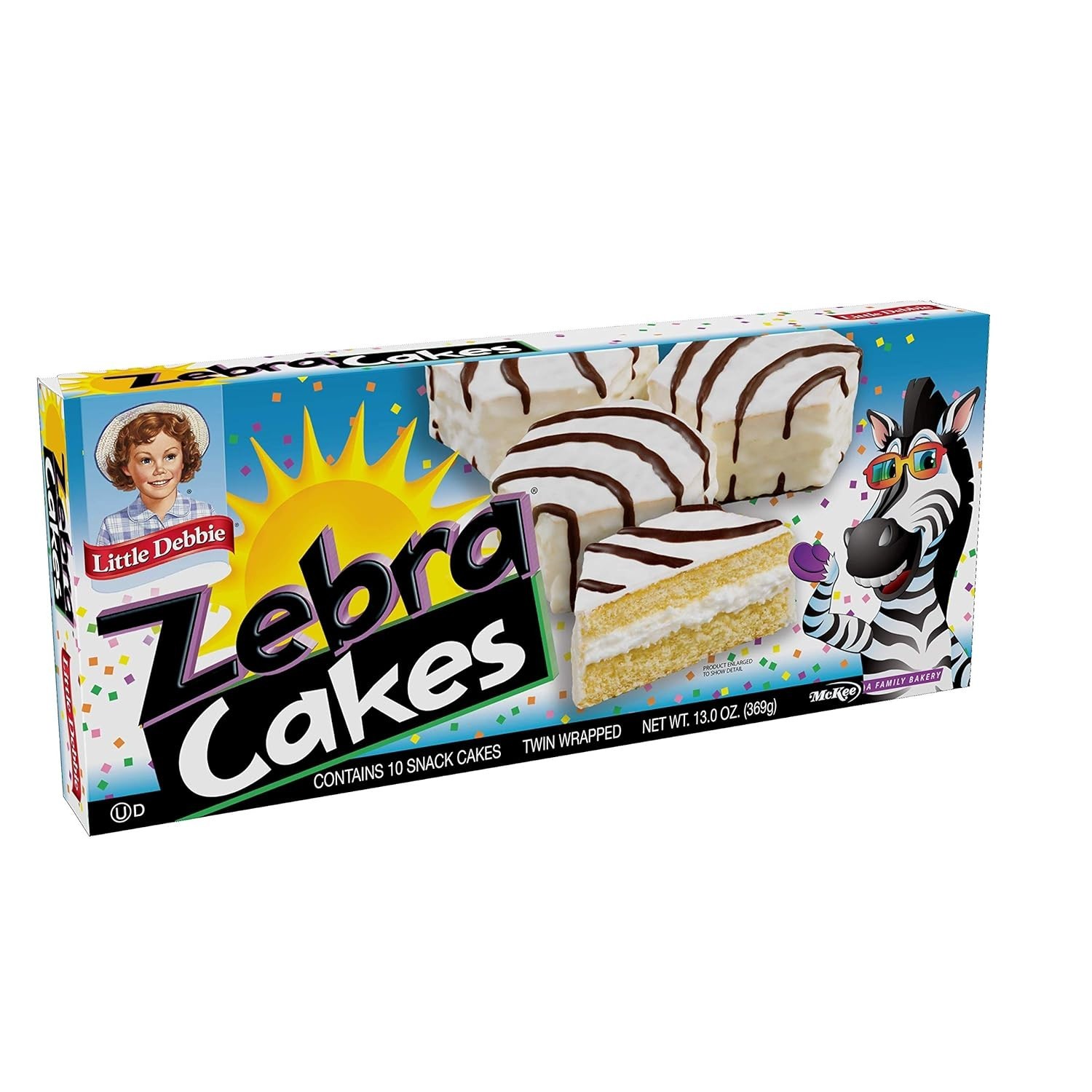 Savory Sweetness: Little Debbie Zebra Cakes, 10 Twin-Wrapped Cakes, 13.0 OZ