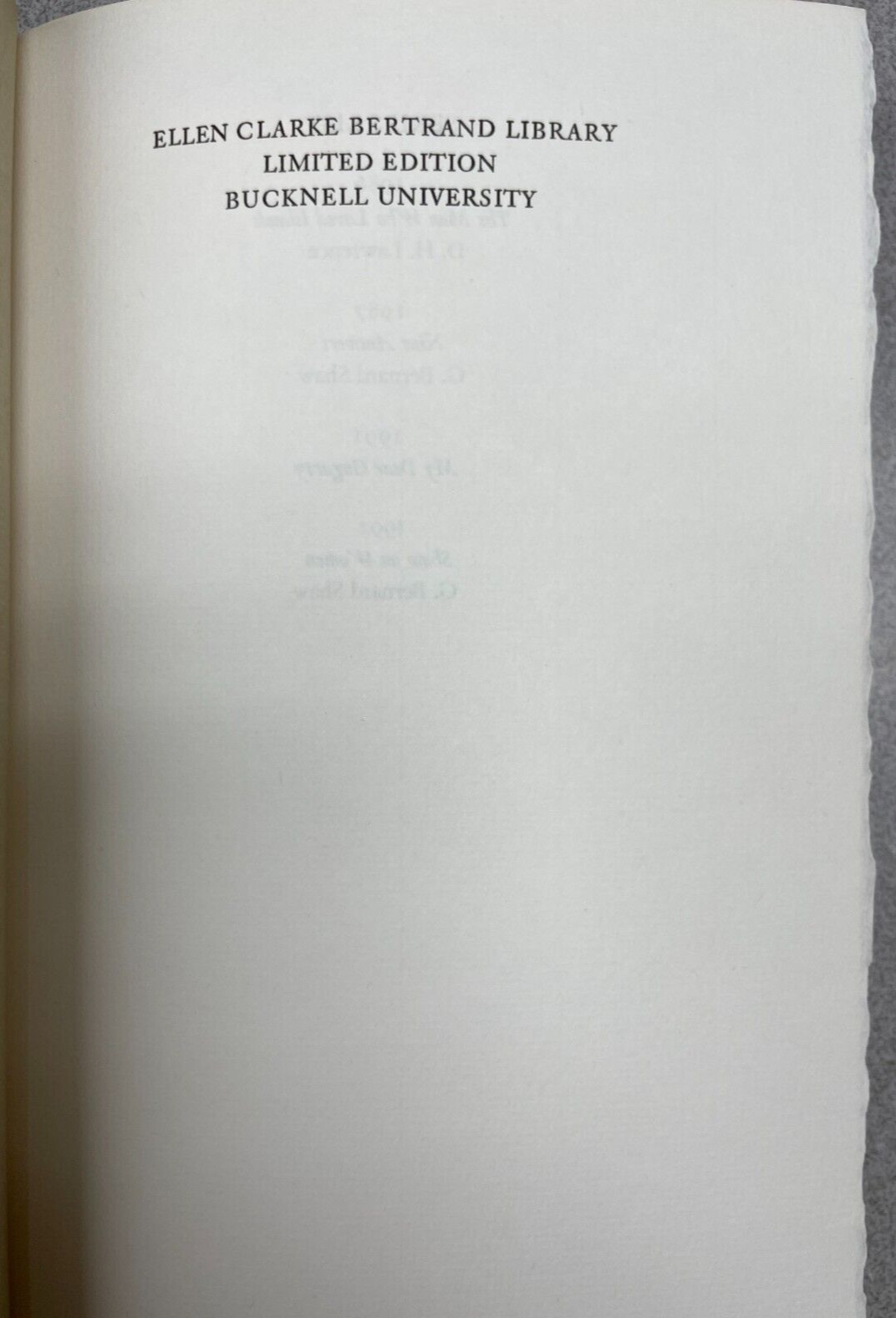 Shaw On Women (Limited Edition-1992) by Bernard Shaw