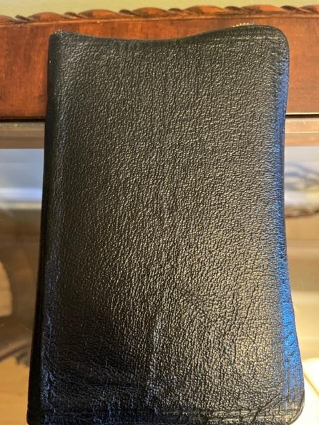 Unique and Rare Oxford KJV Bible Bound in Genuine Morocco, Morocco zip Cover