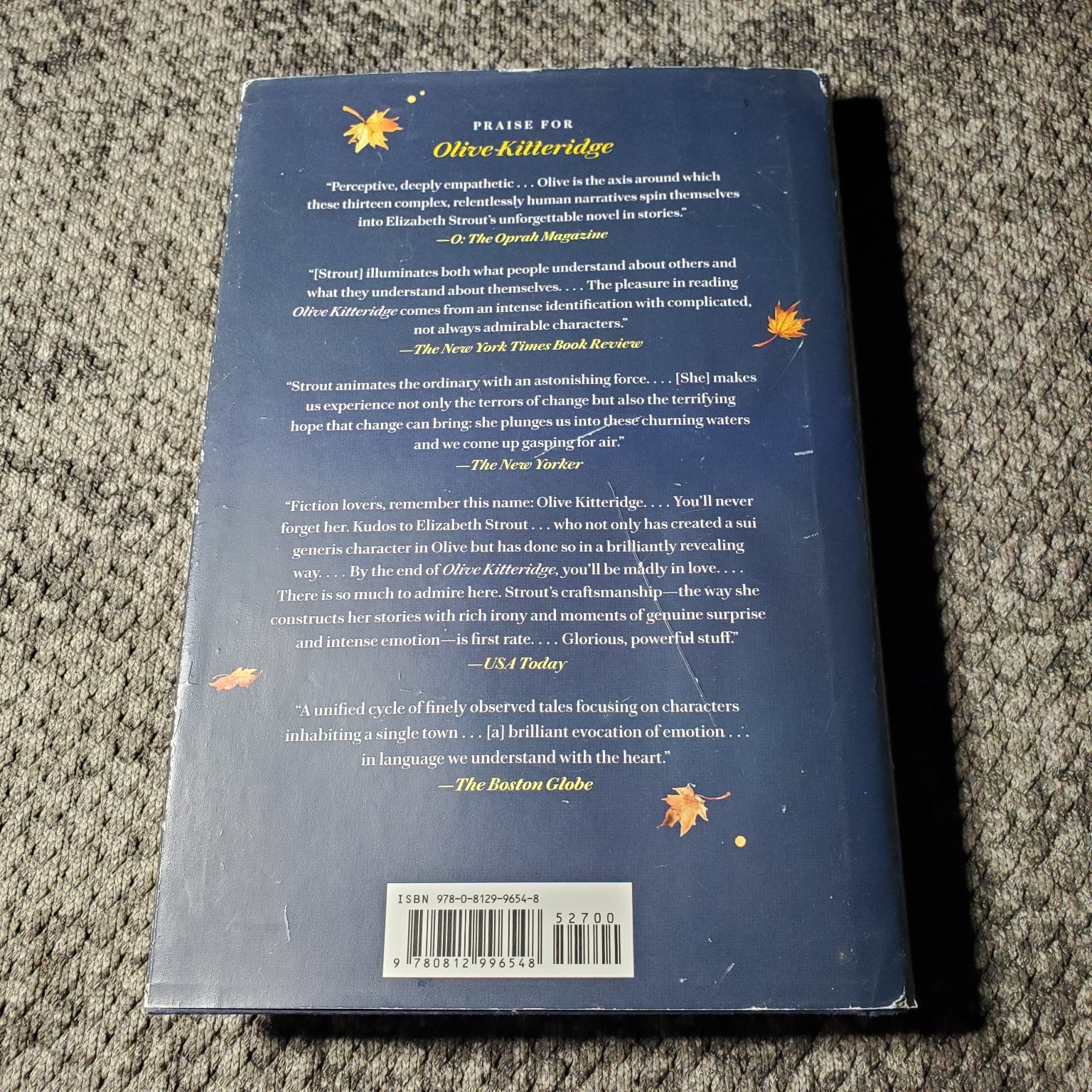 Olive, Again Elizabeth Strout 2019 First Edition Pulitzer Prize Fiction Random