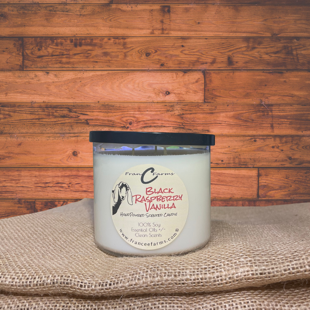 Black Raspberry Vanilla Soy Candle – 20 oz. 3 Wick