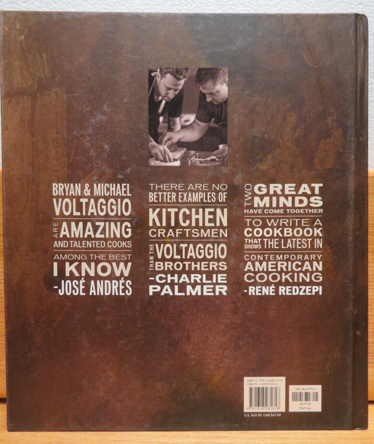 VOLT Ink : Recipes, Stories, Brothers by Bryan & Michael Voltaggio 2011 signed