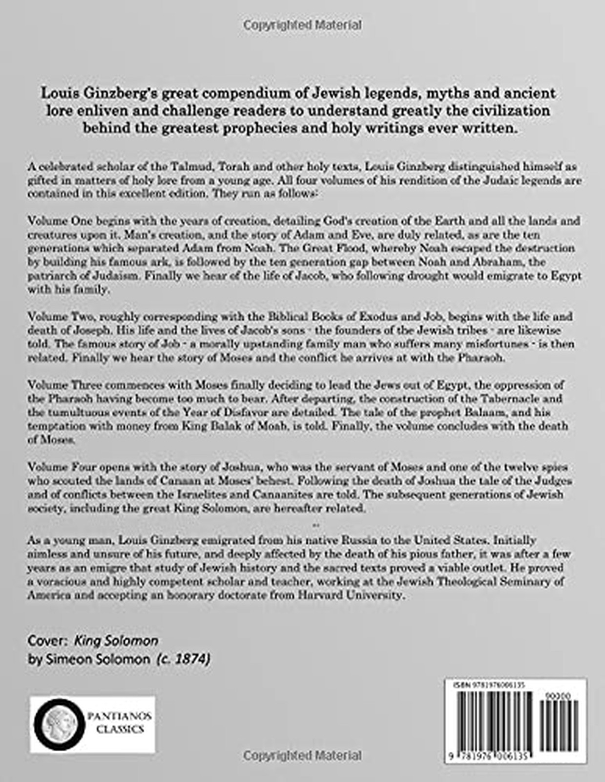 Legends of the Jews Complete Edition Paperback 2017 Religious Text 512 pages New