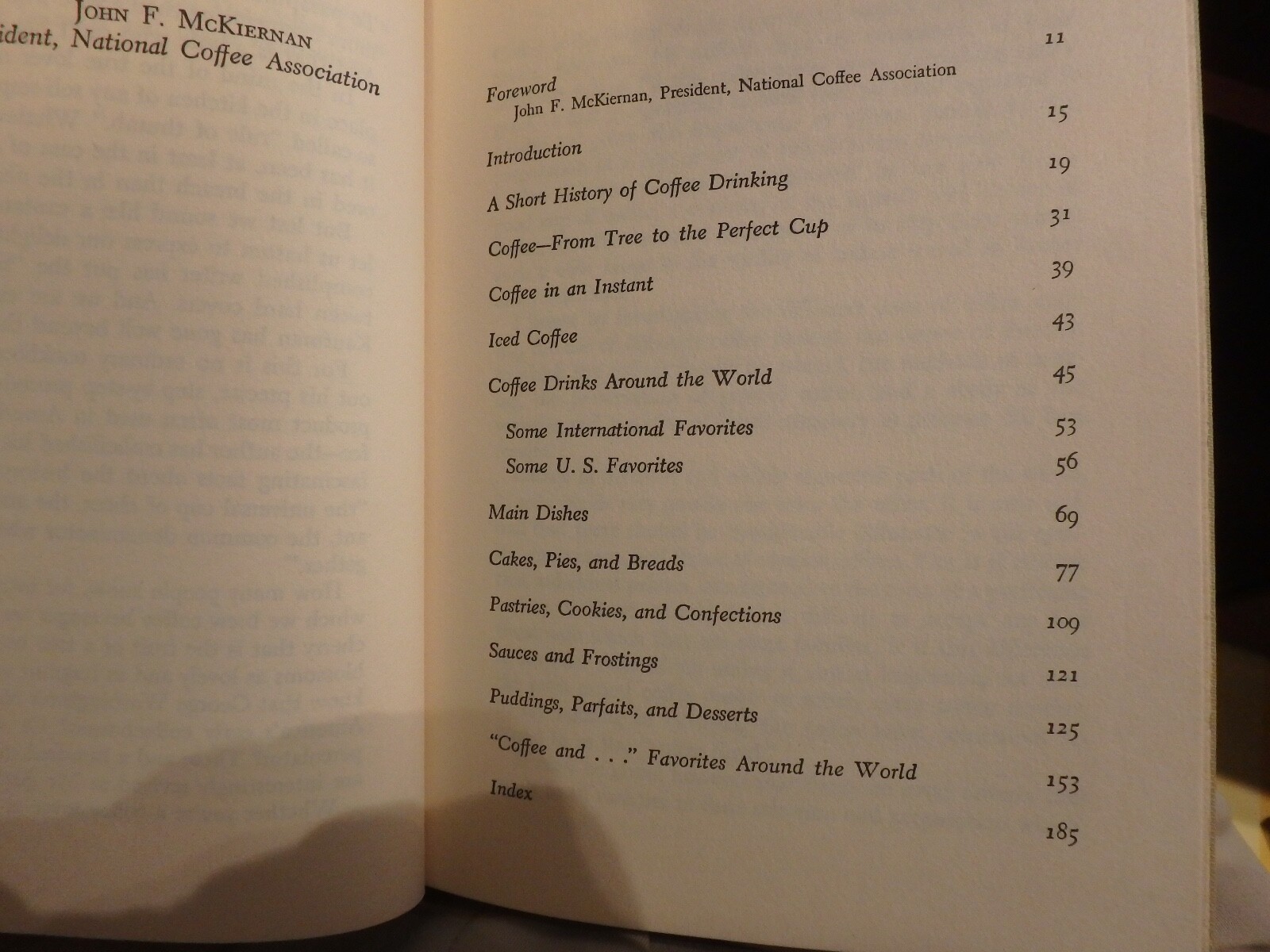 2a- 1964 1st edition- The Coffee Cookbook by William kaufman 184 pages