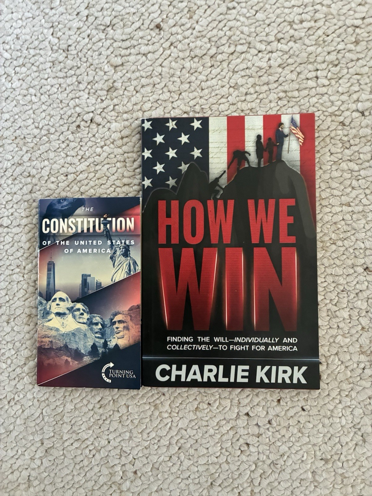 How We Win by Charlie Kirk and The Constitution – Turning Point USA (Lot Of 2)