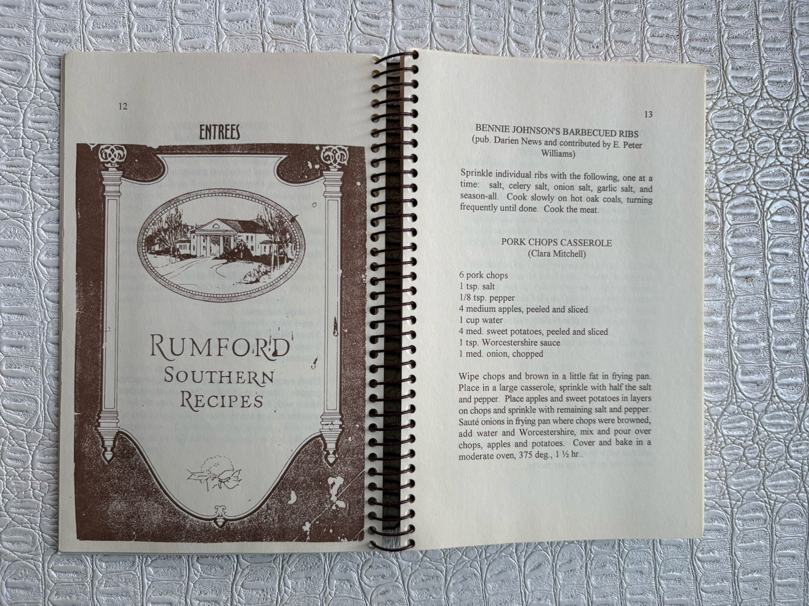 VTG Ashantilly Cookbook Darien Georgia Wire Spiral Bound Haynes Family 200 Pages
