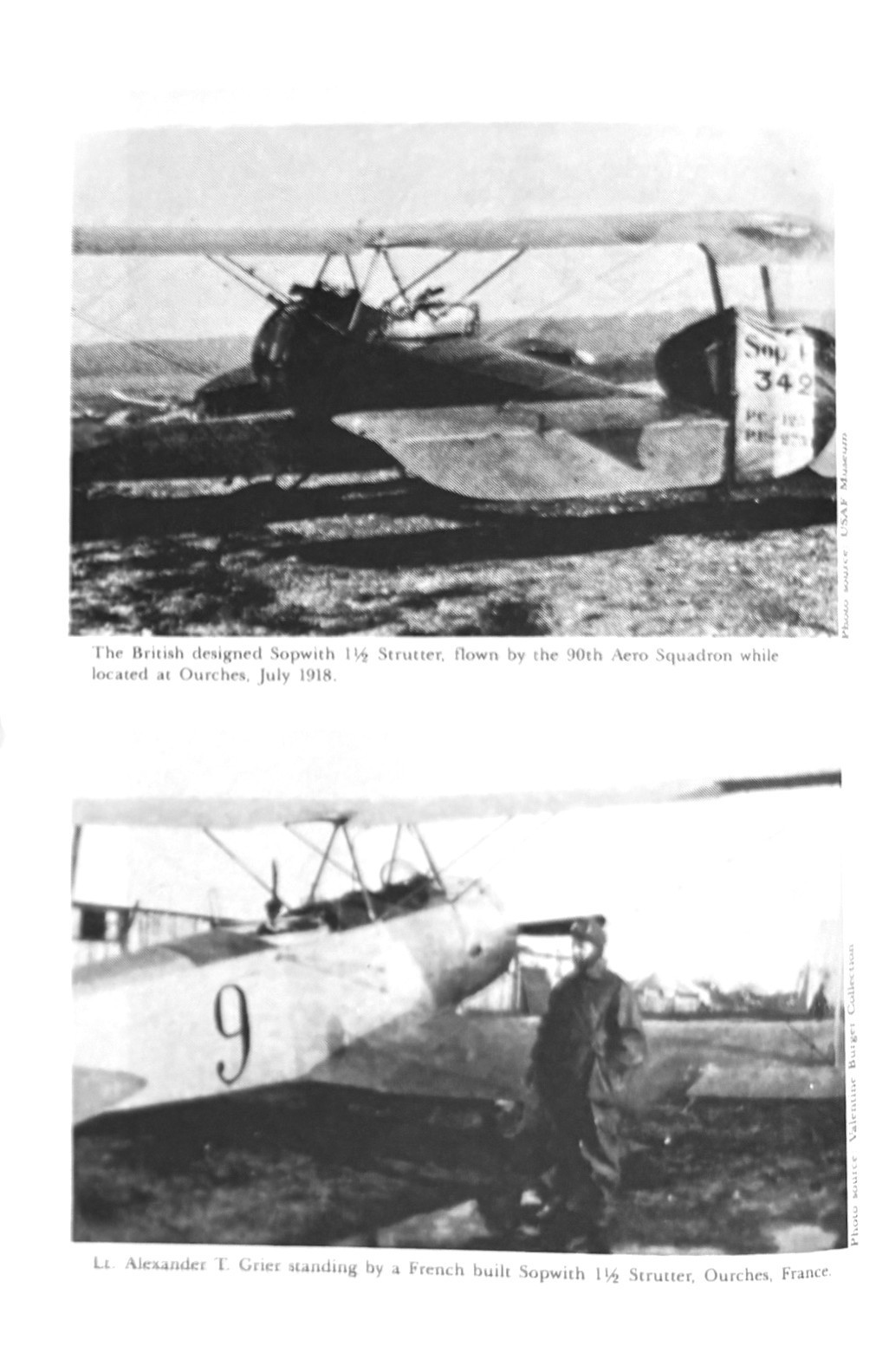The Ninetieth Aero Squadron by Leland Carver, hc, Reprint, 1990, WW I Unit Hist.
