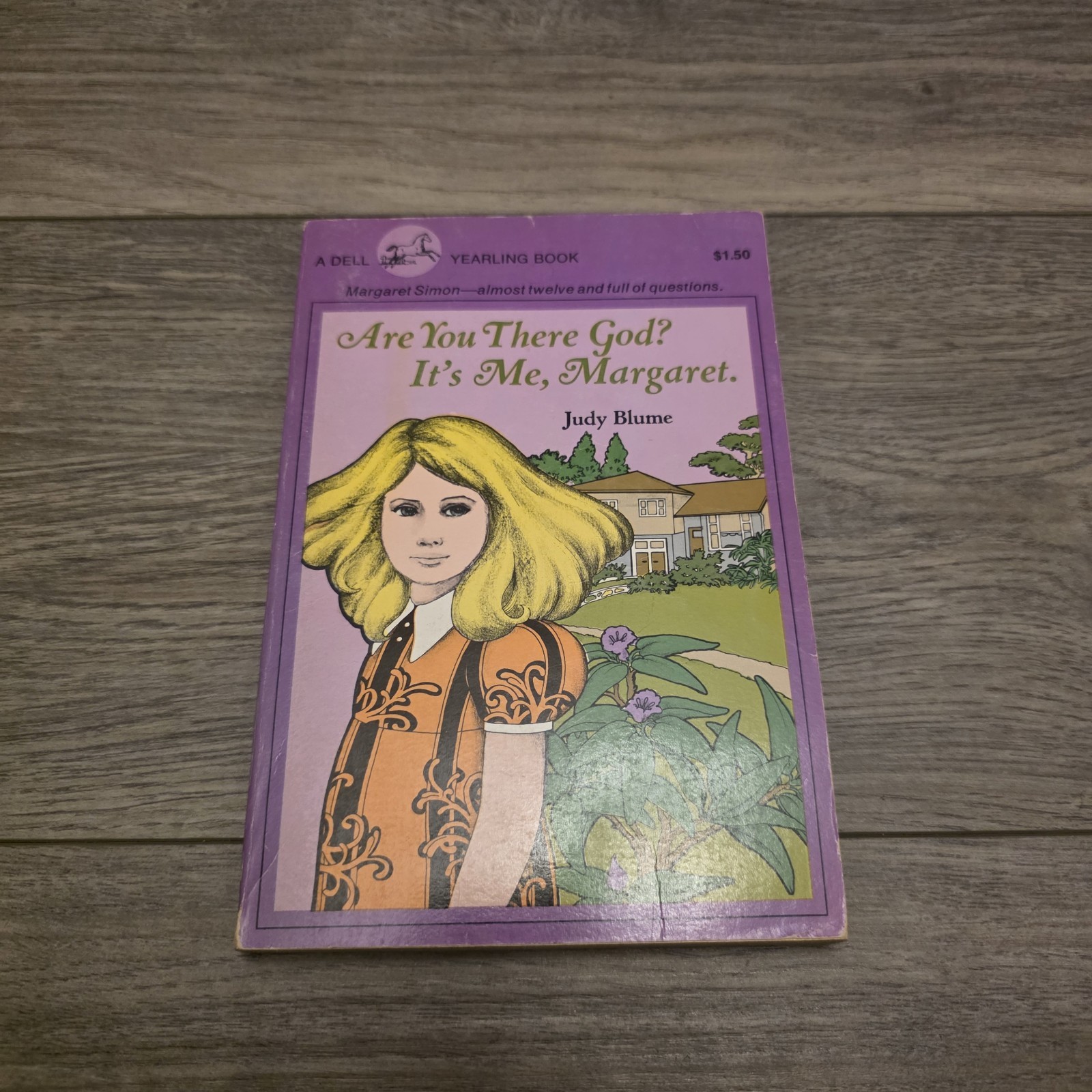 Are You There God? It’s Me Margaret Judy Blume Vintage Dell 1980 Purple Book