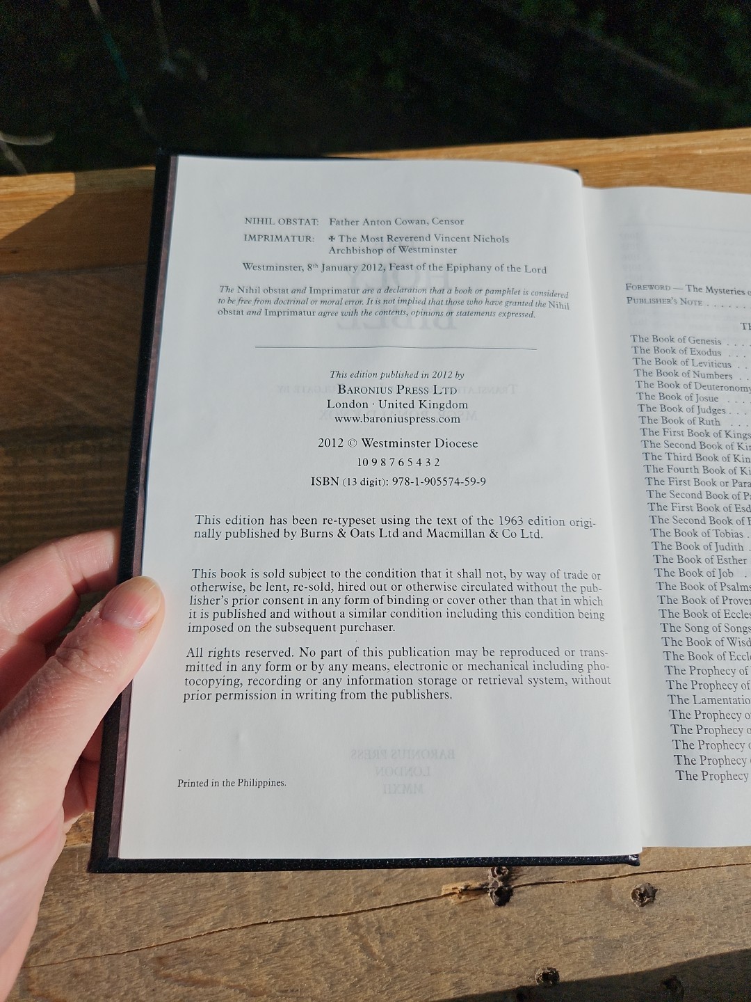 The Holy Bible–Knox Version Leather over Board by Baronius Press Latin Vulgate