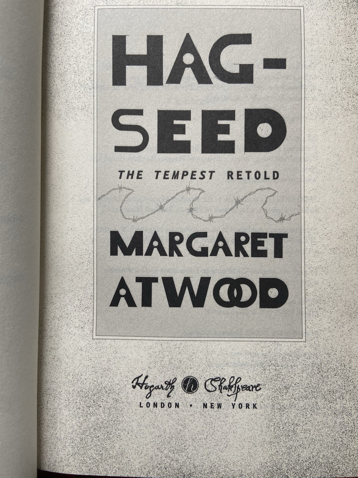 Hag-Seed by Margaret Atwood Signed First Edition First Printing HC DJ