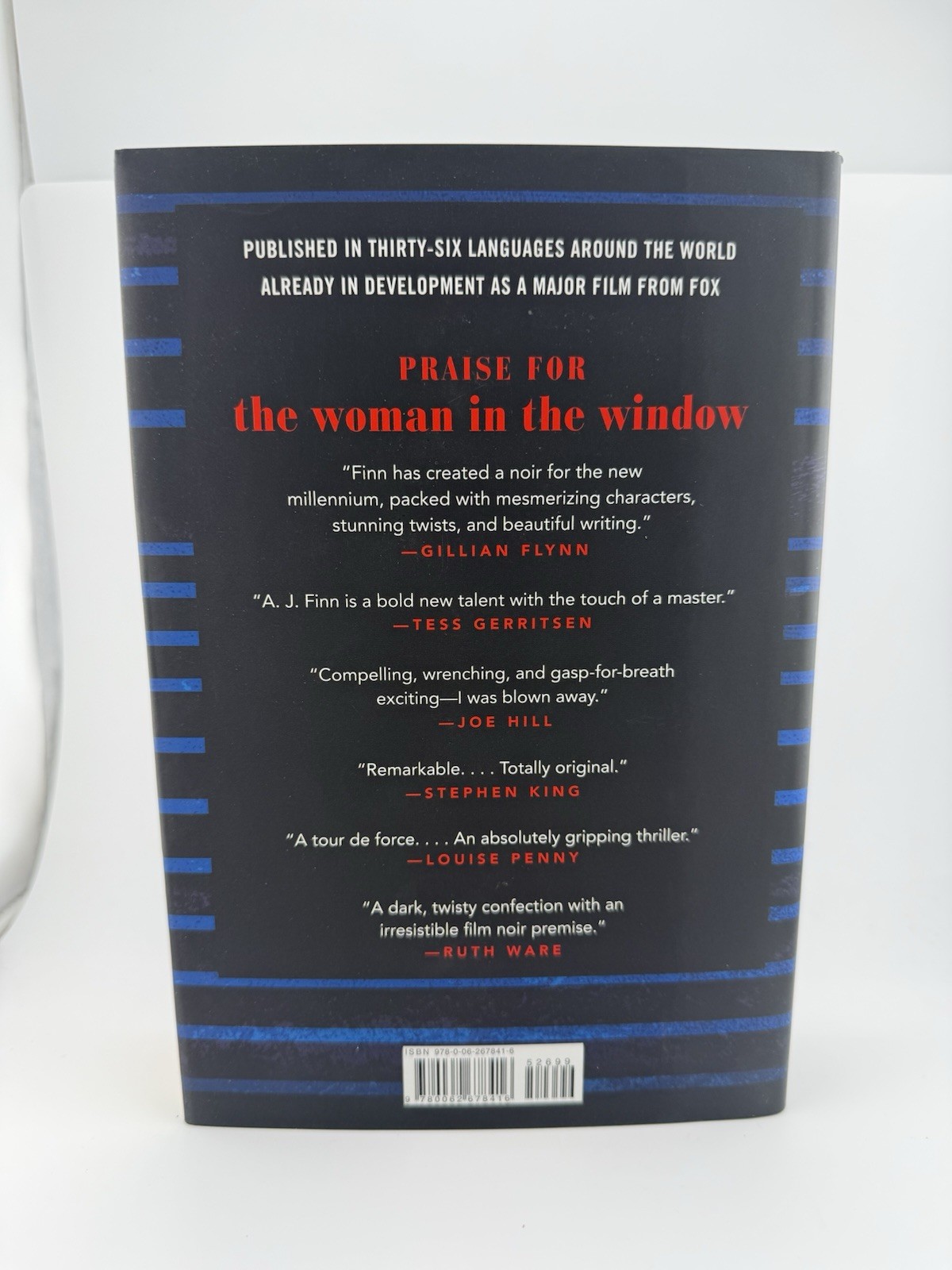 The Woman in the Window A J Finn Hardcover Psychological Thriller Novel Book