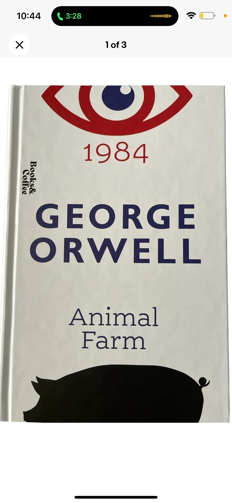 1984 & Animal Farm (2In1) by George Orwell Hardcover Book – Brand New