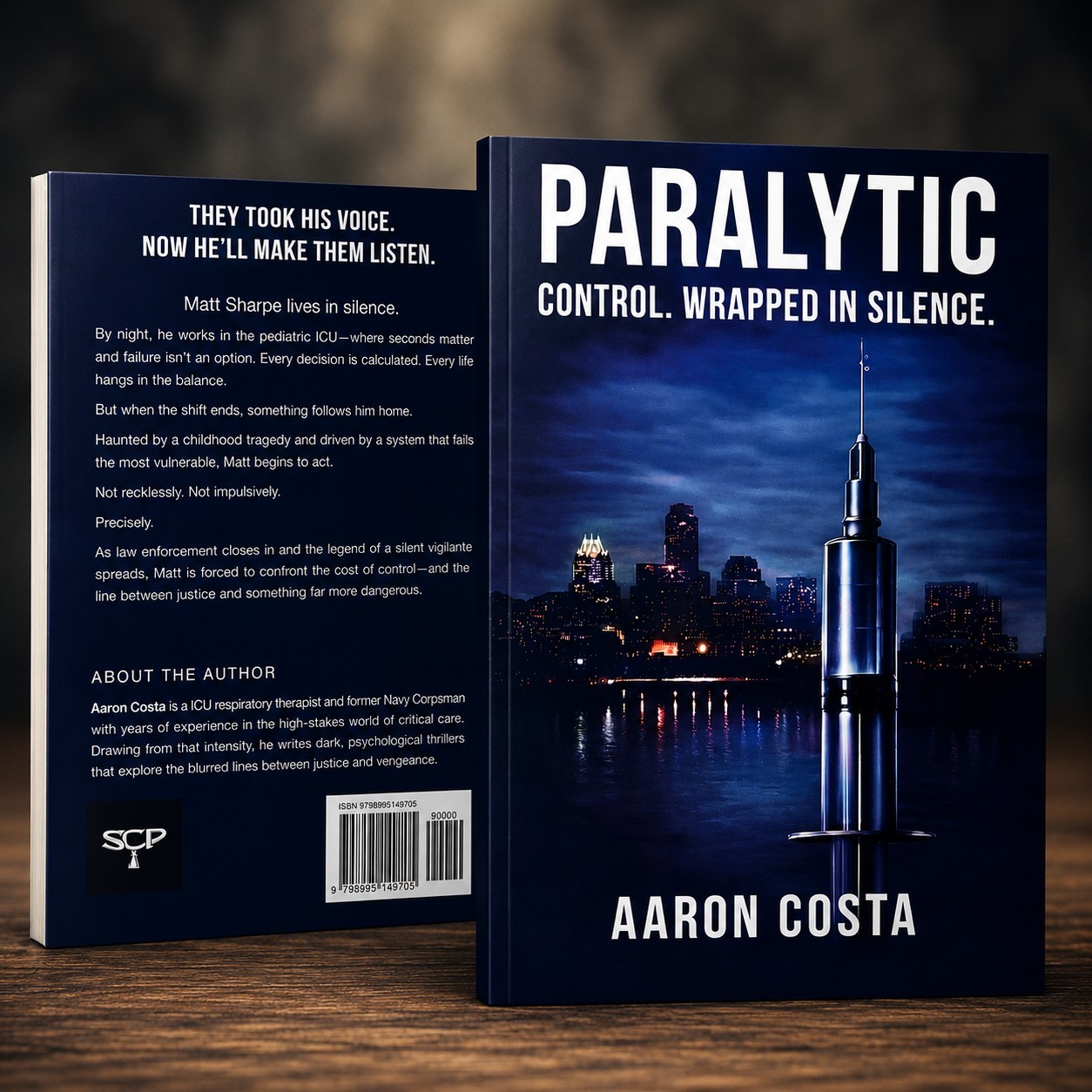 PARALYTIC Aaron Costa Psychological Thriller Paperback FREE SHIPPING