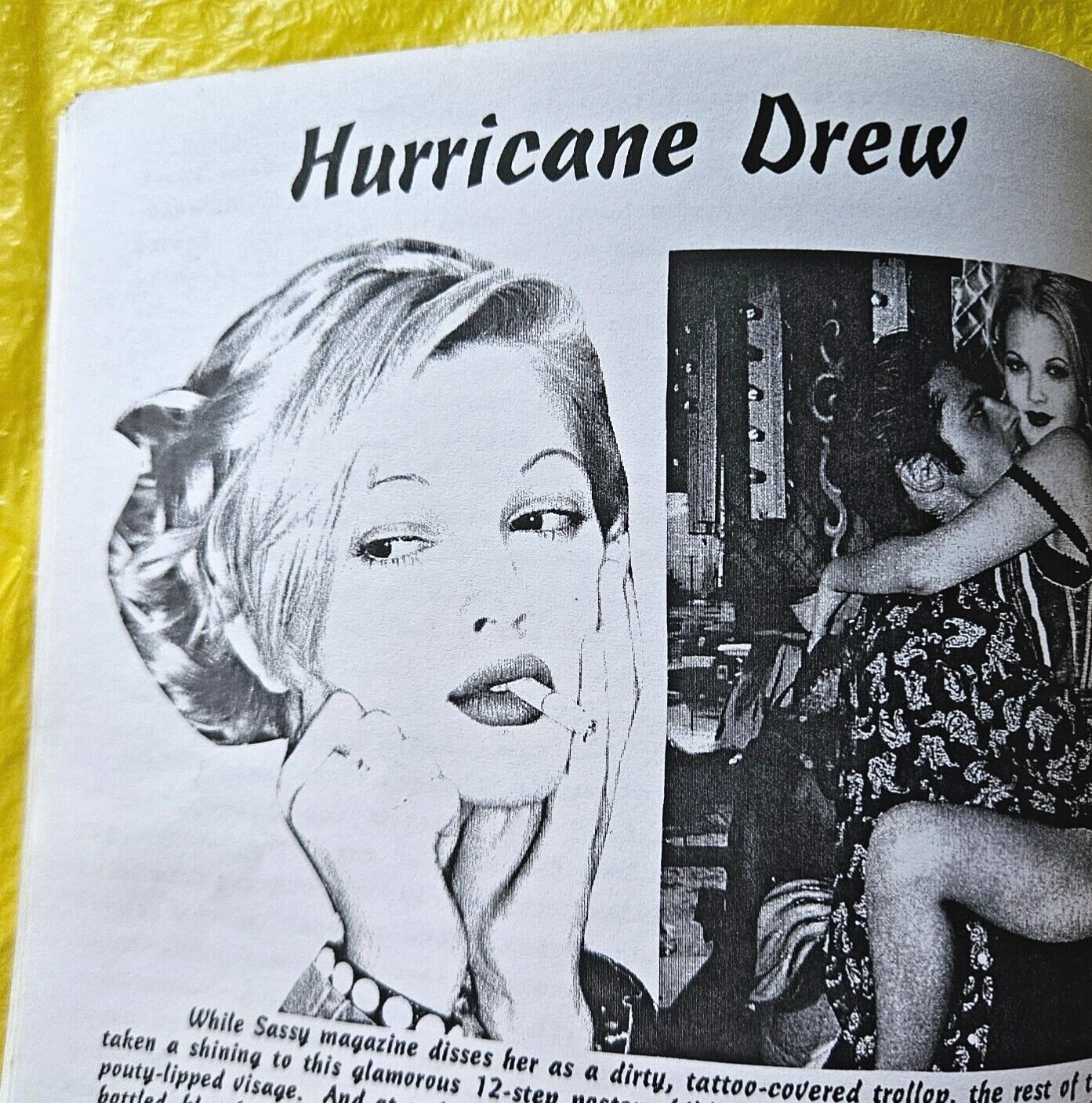 SUCK DON’T BLOW #2 ‘Mediocre Slopsheet’ 90’S ZINE Drew Barrymore ANTHONY KIEDIS