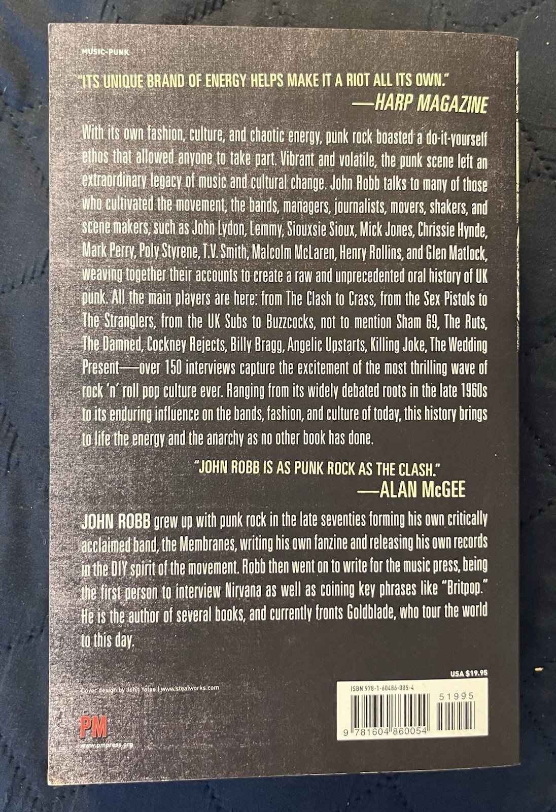 Punk Rock: An Oral History by John Robb Book 562 Pages 2012 Hardcore Rock & Roll
