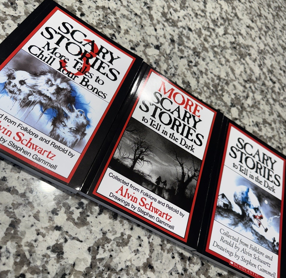 Scary Stories To Tell In the Dark Treasury Bk Set 1 2 3 Original Alvin Schwartz