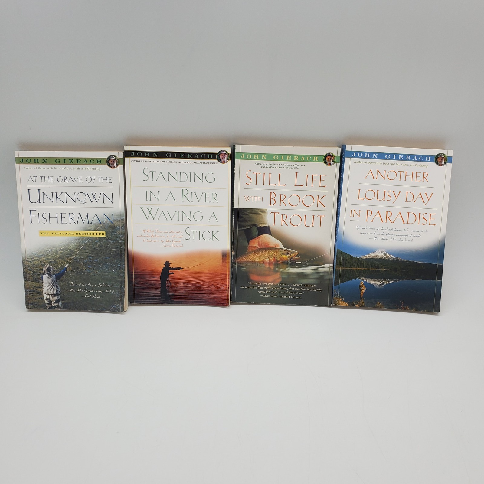 John Gierach 4 Book Lot Fishing Essays Paperback Unknown Fisherman Still Life