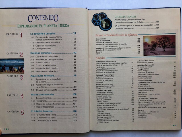 Explorando El Planeta Tierra [Prentice Hall Ciencia] 184 pages with no damage