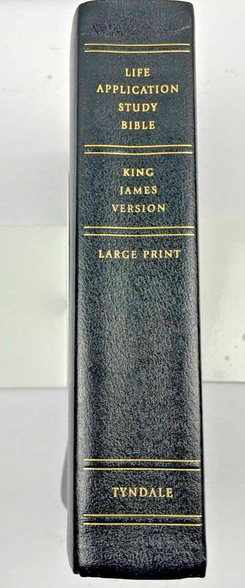 Life Application Study Bible KJV Large Print Black Bonded Leather Tyndale