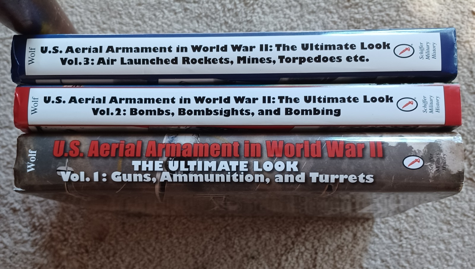 U.S. Aerial Armament in World War II ~ All 3 Volumes By William Wolf