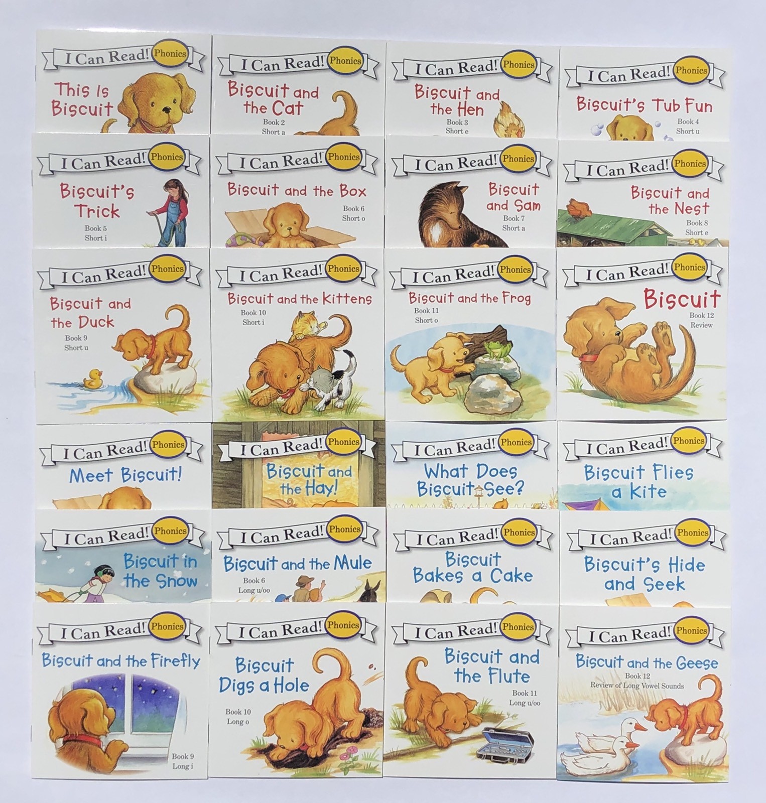 Biscuit (Short Vowels) and Biscuit More (Long Vowels) Childrens Books Lot 24
