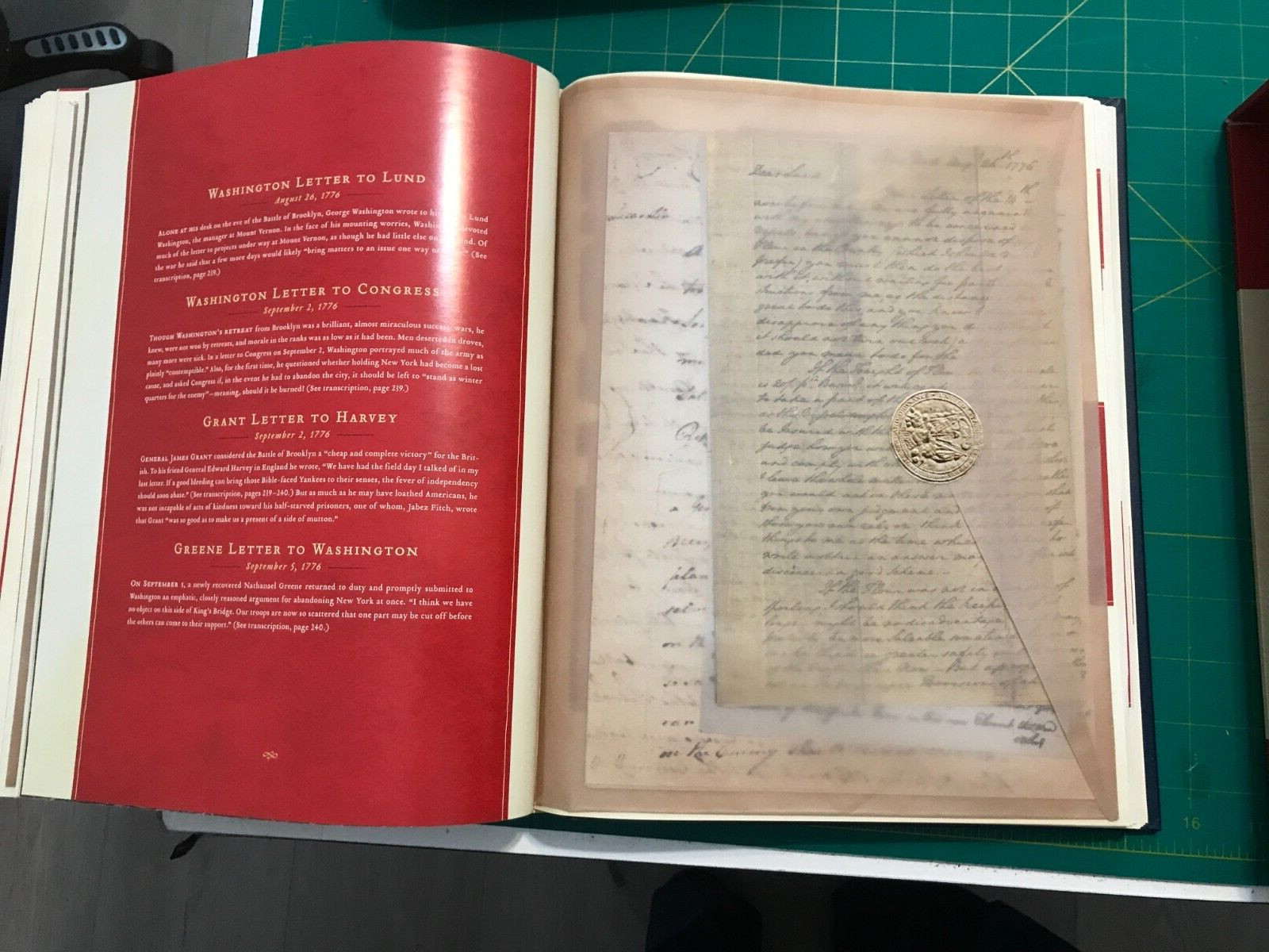 1776 SIGNED by David McCullough – Thank You Note Loosely Laid In