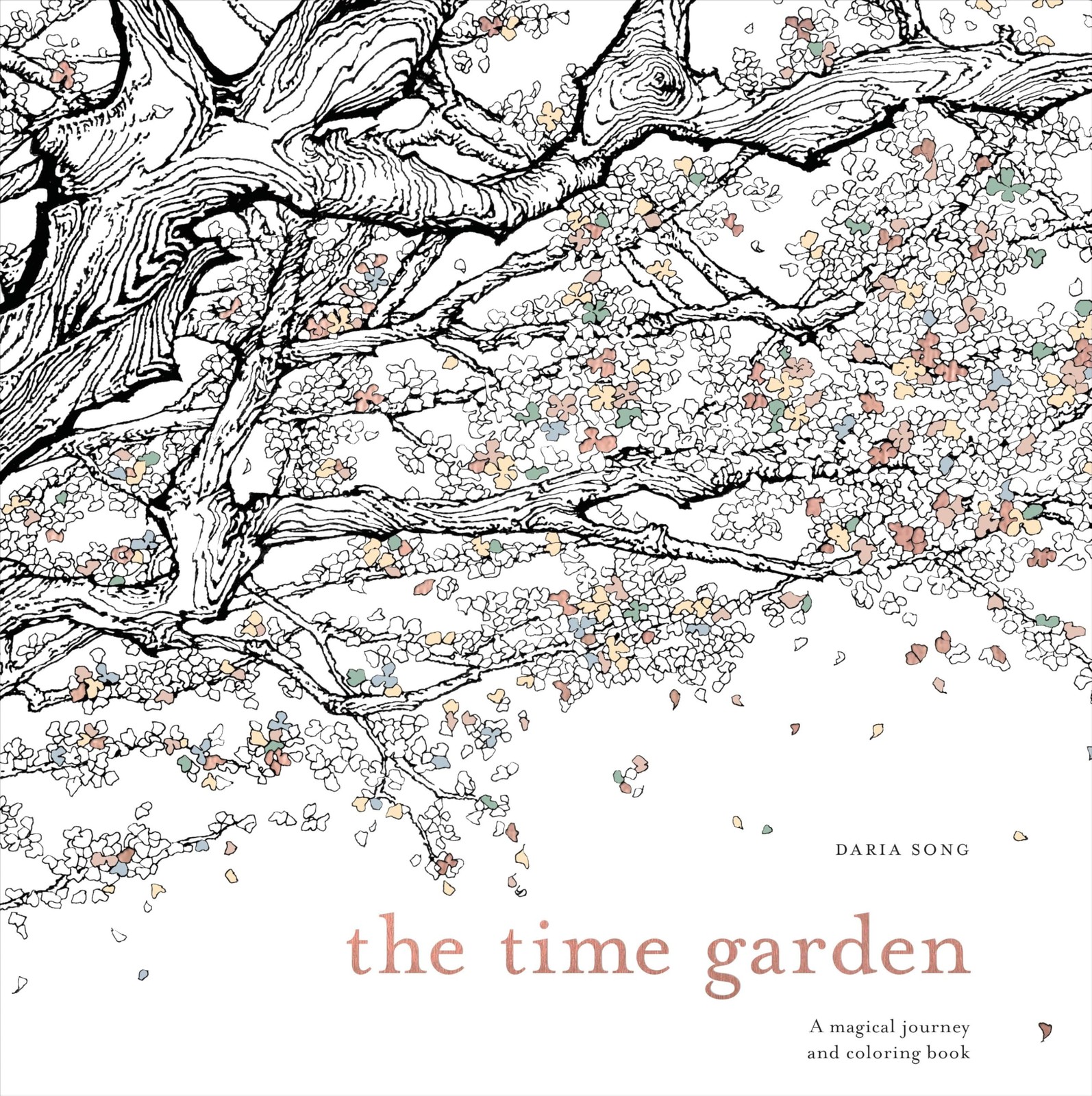 The Time Garden: A Magical Journey and Coloring Book (Time Adult Coloring Books)