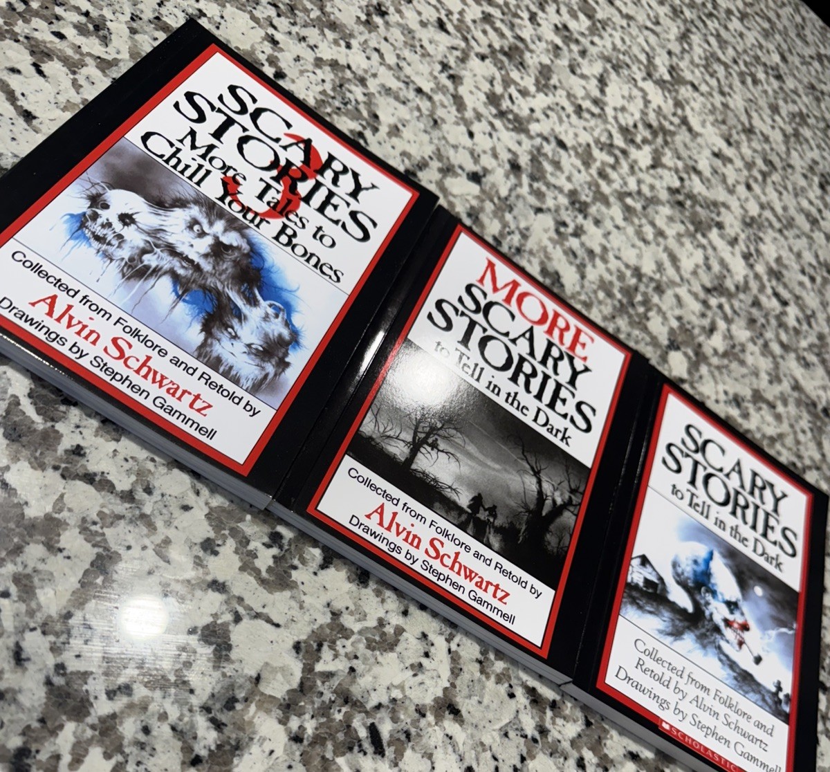 Scary Stories To Tell In the Dark Treasury Bk Set 1 2 3 Original Alvin Schwartz