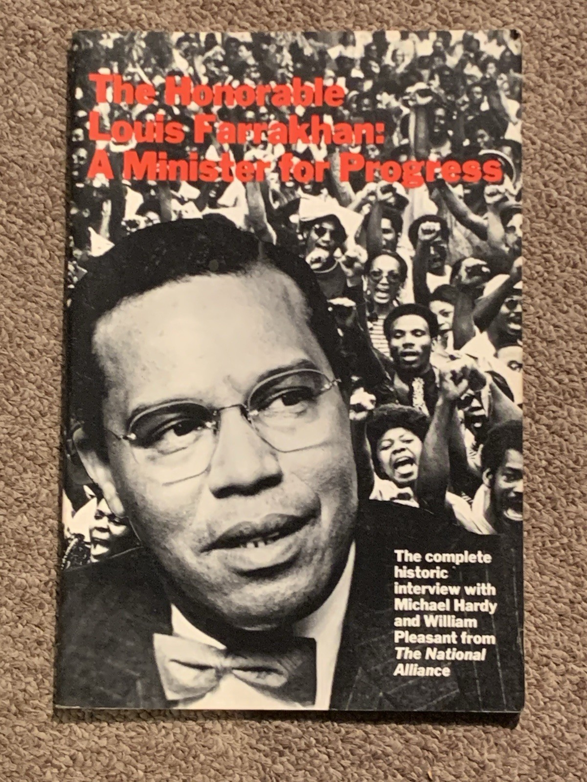 The Honorable Louis Farrakhan : A Minister for Progress (Pamphlet) Book Vintage