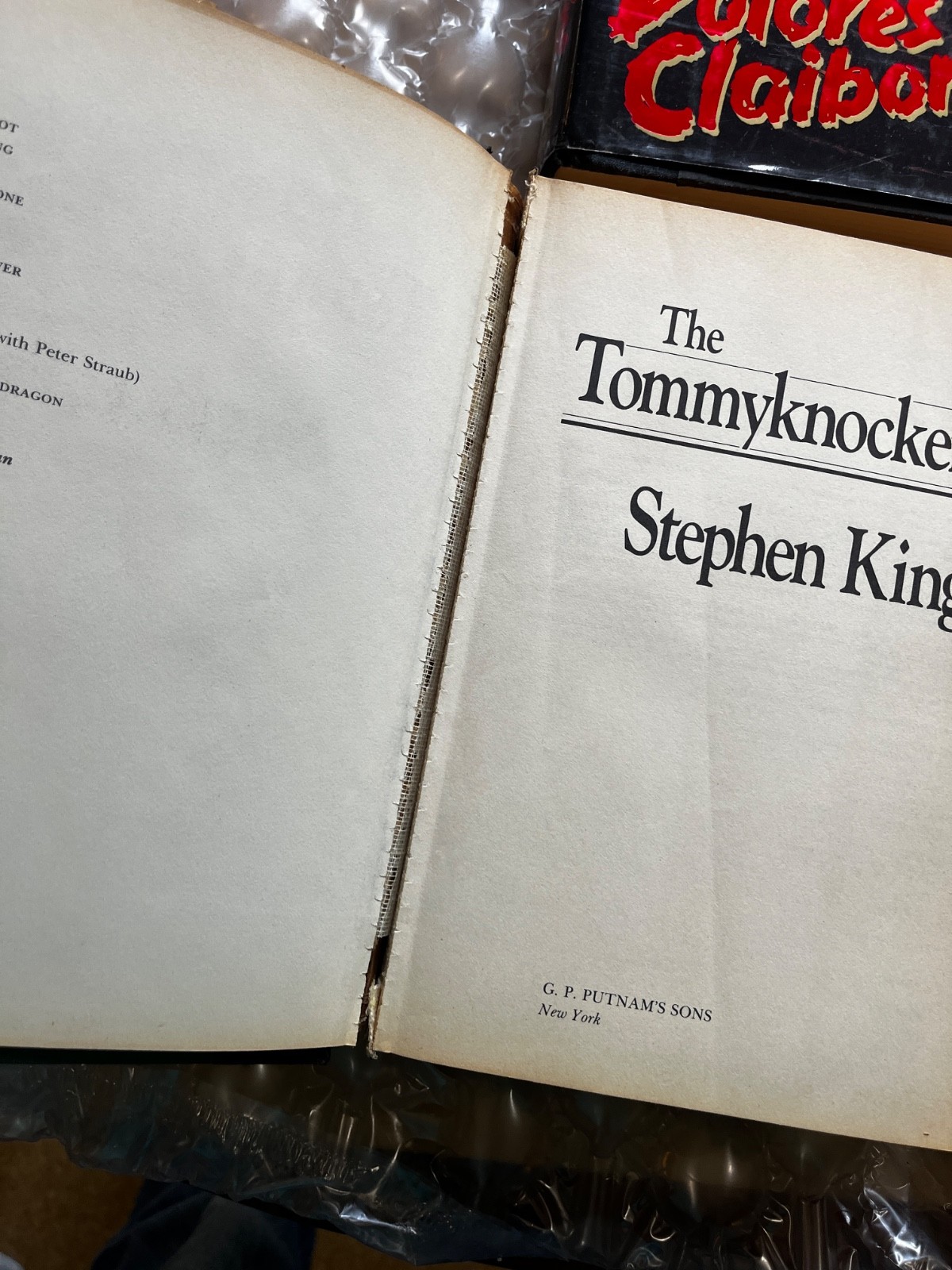 Stephen King Hardcover/Paperback Book Lot Dolores Dark Tower Tommyknockers Sleep